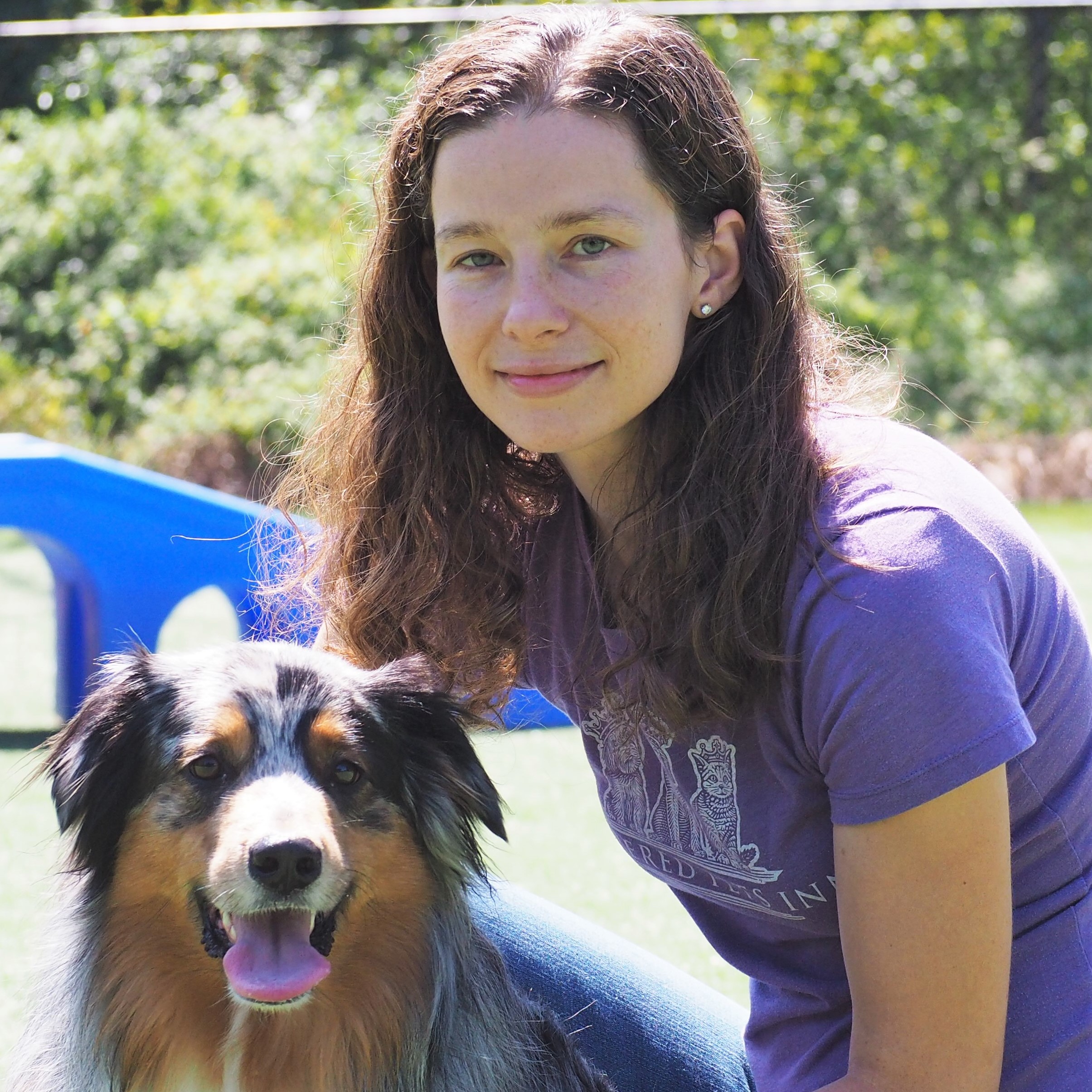 Laurel Gainey and dog