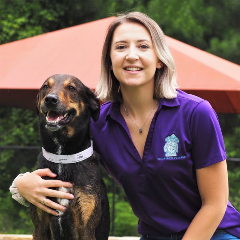 Claire and dog