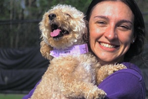 a day in the life :: dog getting cuddles