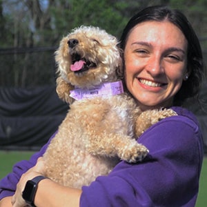 a day in the life :: dog getting cuddles