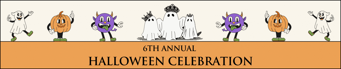 2024 Website Banner 6th Annual Pampered Pets Inn Halloween Celebration Banner