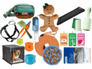 A collage of gifts for pet parents