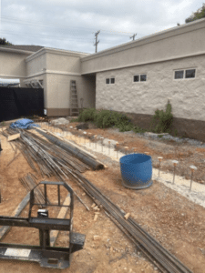 Photo of the construction happening at our pampered pets inn facility